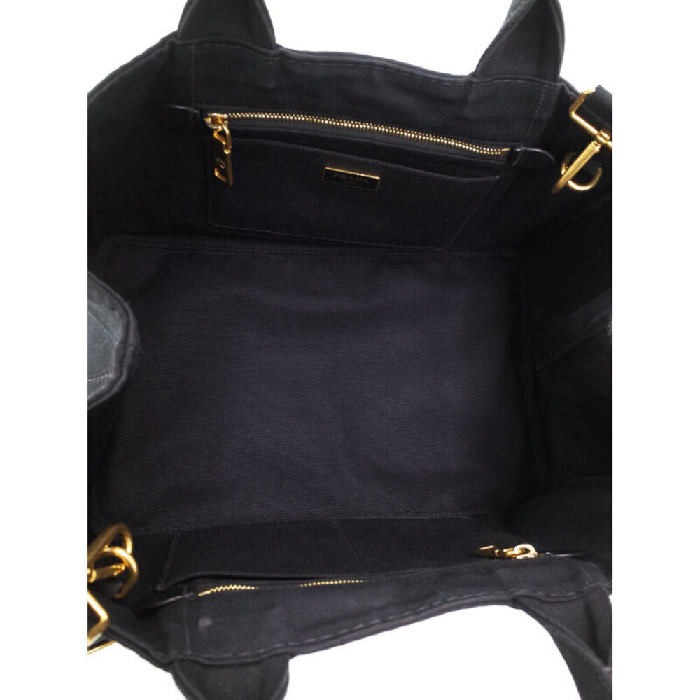 Prada Canapa 2way Tote Shoulder Bag Black - Picture 3 of 9